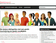 Tablet Screenshot of datelicious.nl